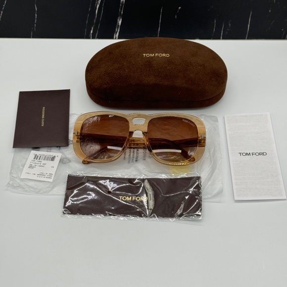 NEW TOM FORD TF1012 45F WOMEN SUNGLASSES TOM FORD BILLIE FT1012 45F EYEWEAR - Picture 11 of 11